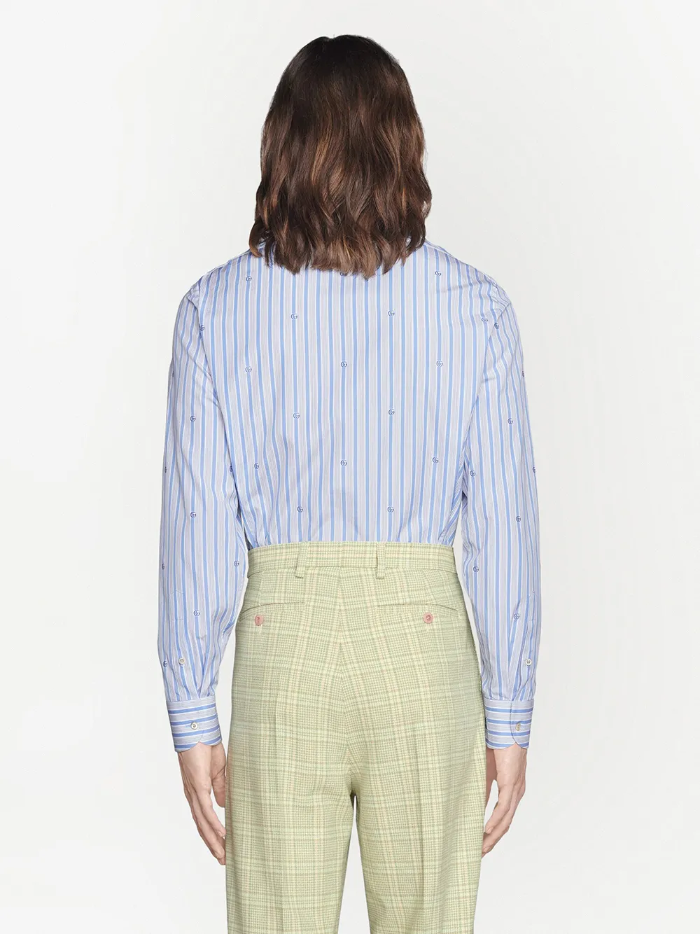 GUCCI MONOGRAM-PRINT LONG-SLEEVE SHIRT