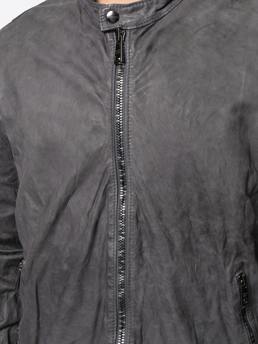 фото Giorgio brato куртка с жатым эффектом и воротником-стойкой