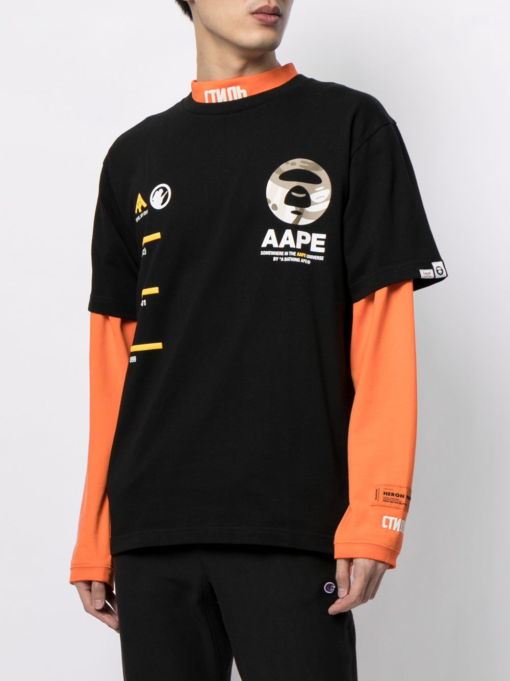 фото Aape by *a bathing ape® футболка с надписью