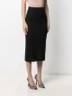 Fendi monogram knitted midi skirt