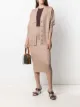 Image 2 of Fendi monogram knitted midi skirt