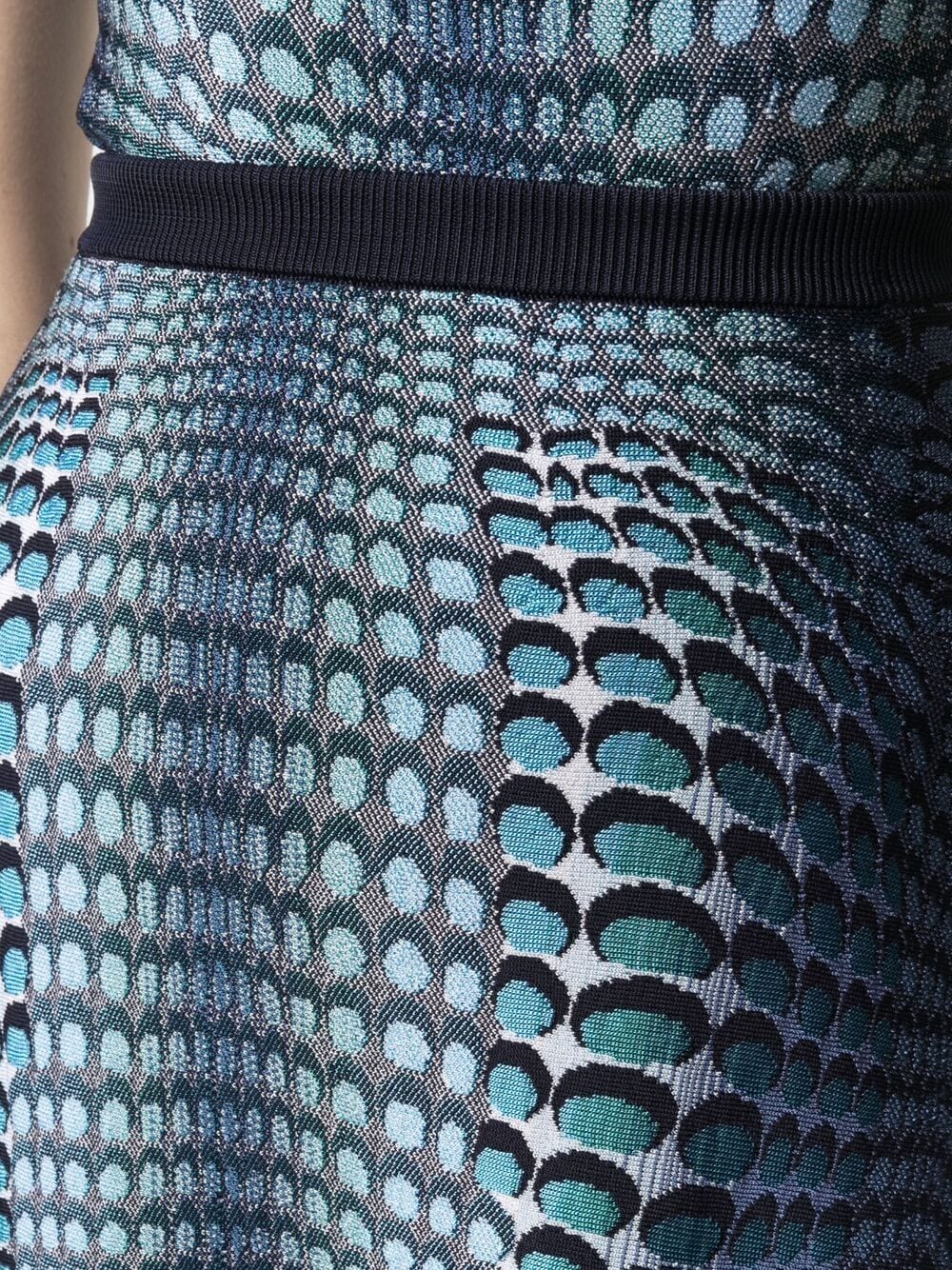 фото Marine serre jacquard-knit skirt