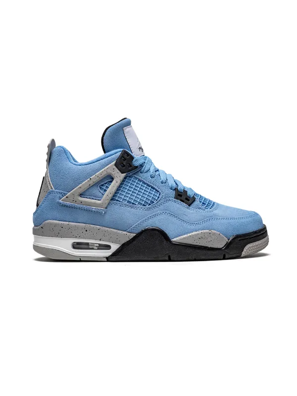 Air jordan retro 4 blue on sale