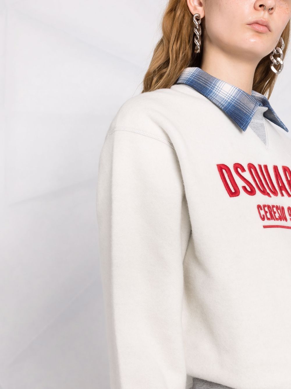 фото Dsquared2 толстовка с вышитым логотипом