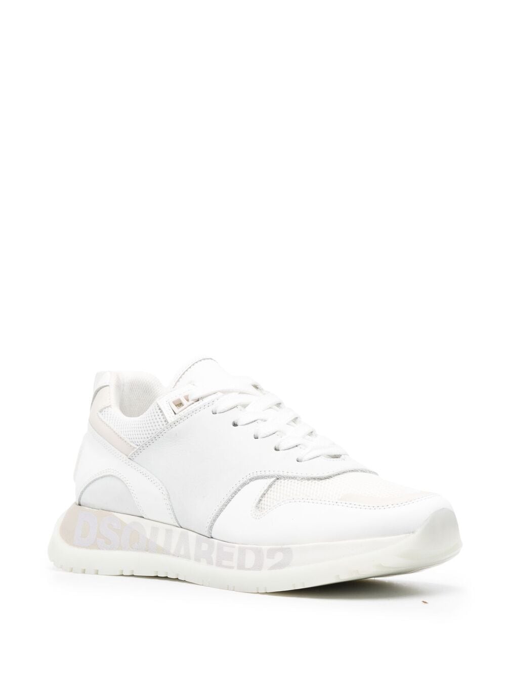 Shop Dsquared2 Panelled Low-top Sneakers In Weiss