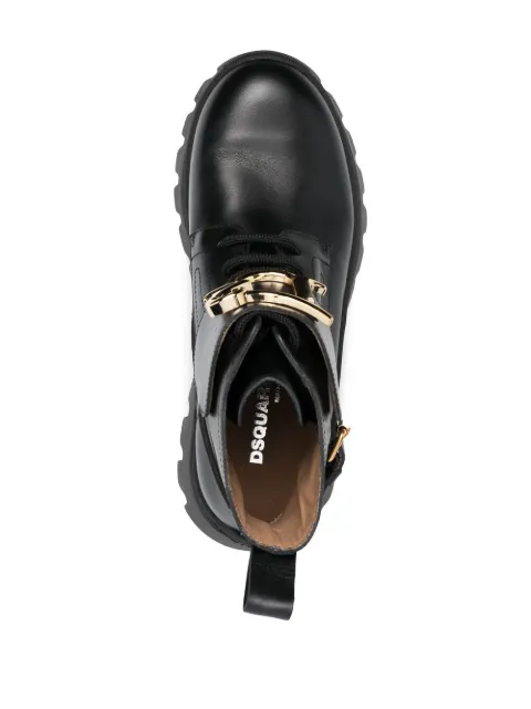 DSQUARED2 logo-plaque ankle boots ABW014001500001 - 3