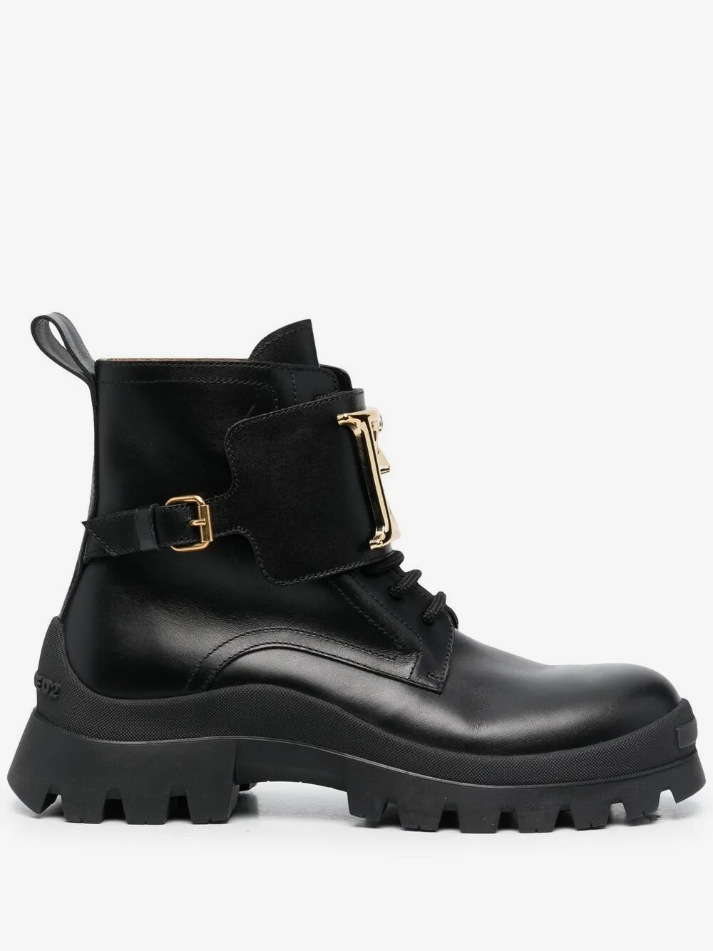 DSQUARED2 디스퀘어드2 로고 장식 앵클 부츠 | 블랙 | Image 1