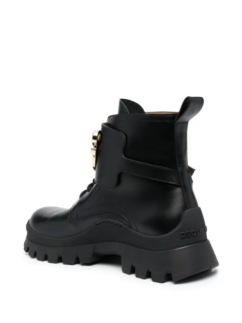 DSQUARED2 logo-plaque ankle boots ABW014001500001 - 2