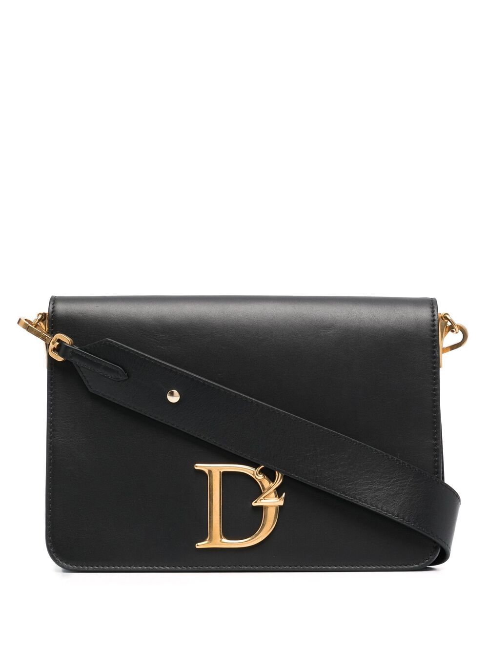 

Dsquared2 bolsa de mano con placa del logo - Negro