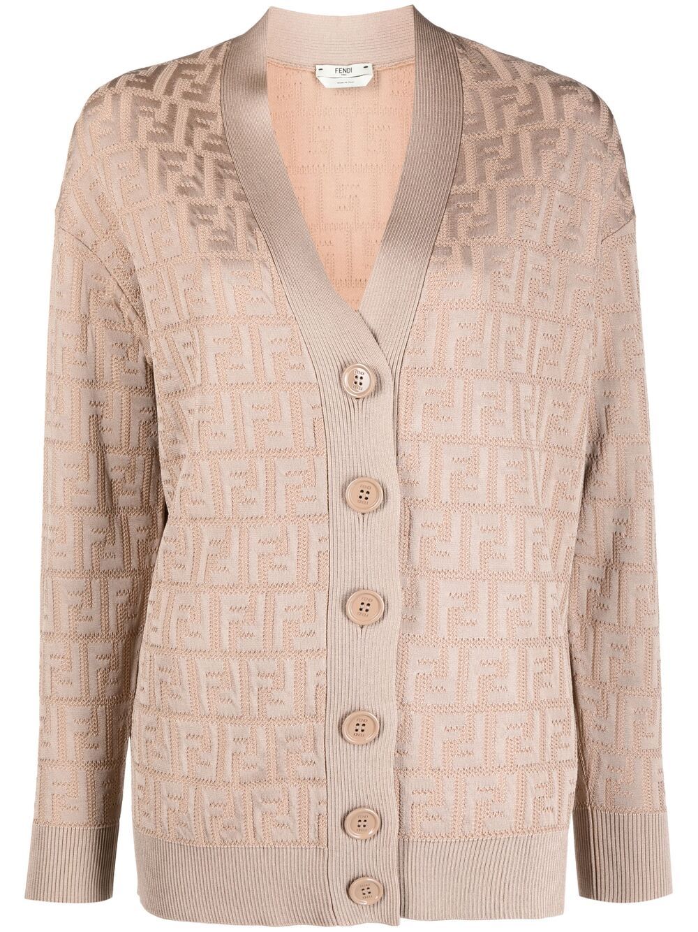 FENDI FF MOTIF CARDIGAN