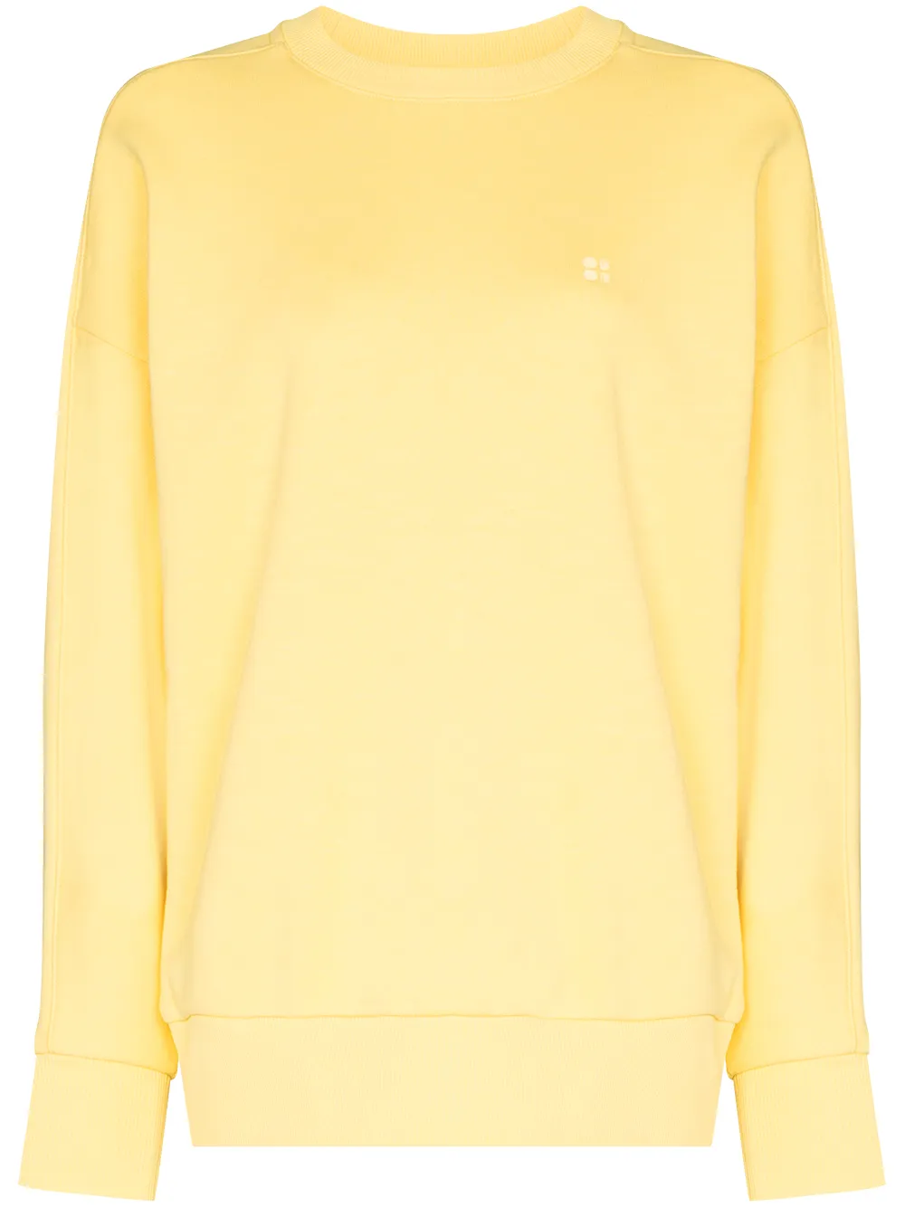 Sweaty Betty Essentials Cotton Sweatshirt In Gelb
