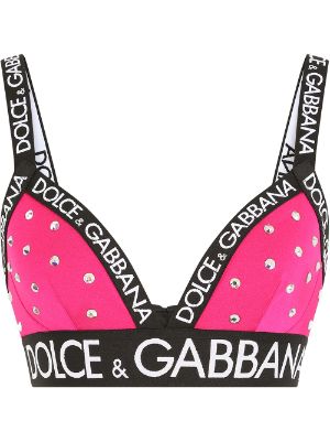 Womens Dolce & Gabbana multi Padded Jacquard Balconette Bra