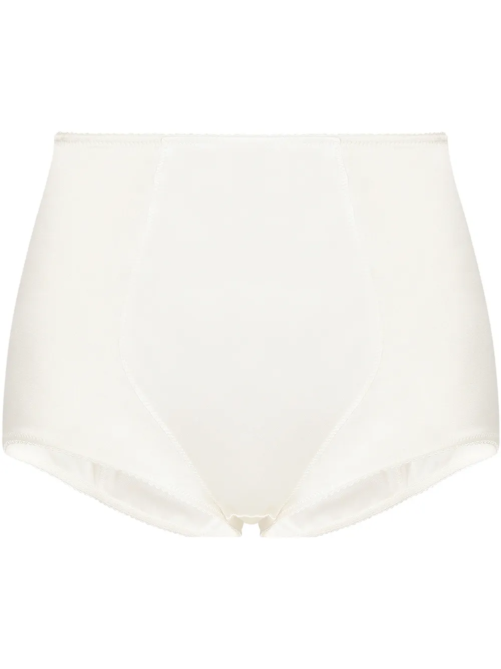 dolce & gabbana culotte en satin à taille haute - blanc