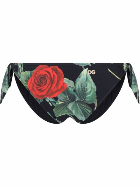 Dolce & Gabbana rose-print bikini bottoms Women