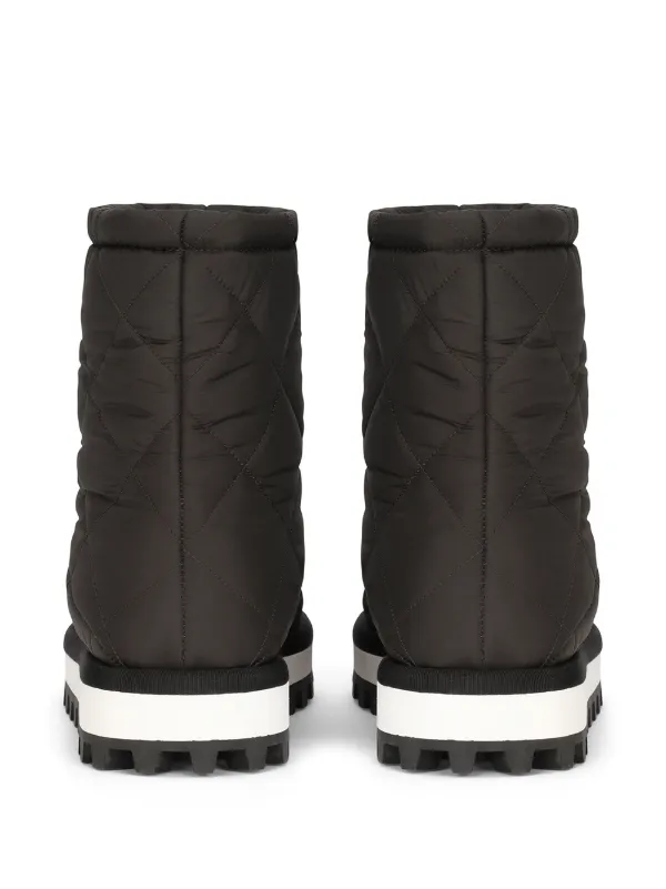 Dolce & Gabbana Quilted Snow Boots | Black | FARFETCH ID