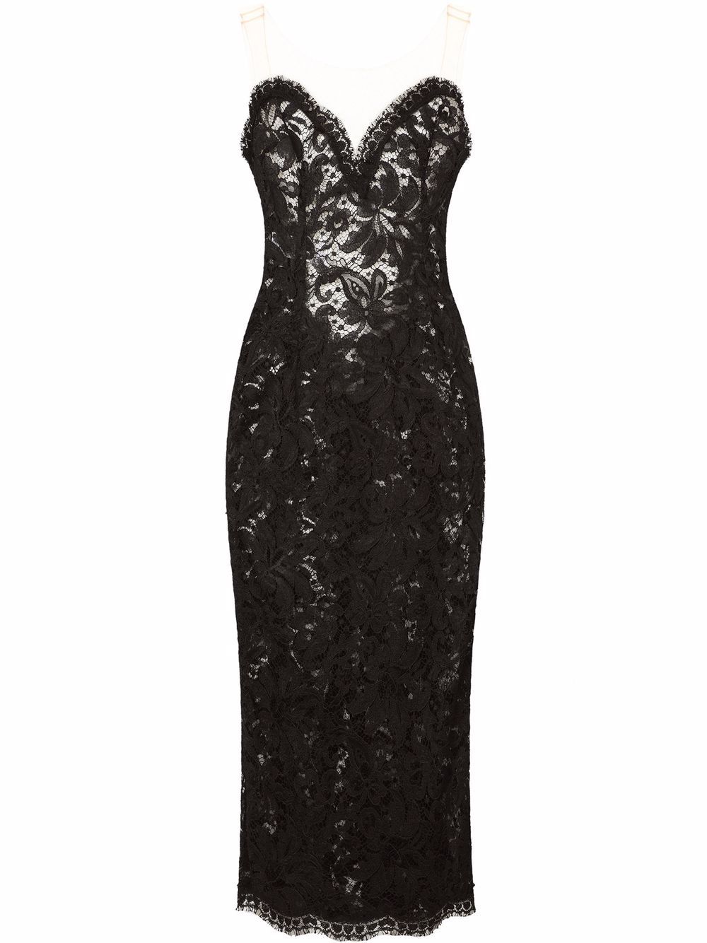 Dolce & Gabbana Lace Midi Dress - Farfetch