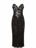 Dolce & Gabbana sleeveless tulle midi dress - Black