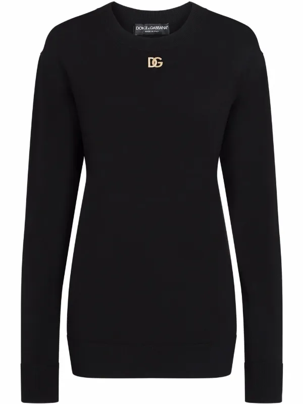 【Dolce & Gabbana】スウェットシャツ ロゴプレート Dolce & Gabbana ドルチェ＆ガッバーナ ロゴプレート プル