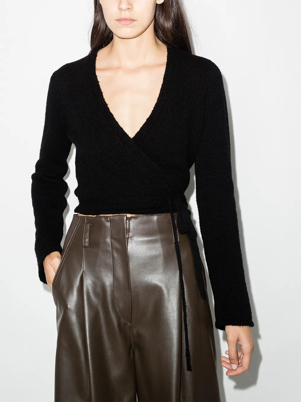 Image 2 of Our Legacy cropped wrap cardigan