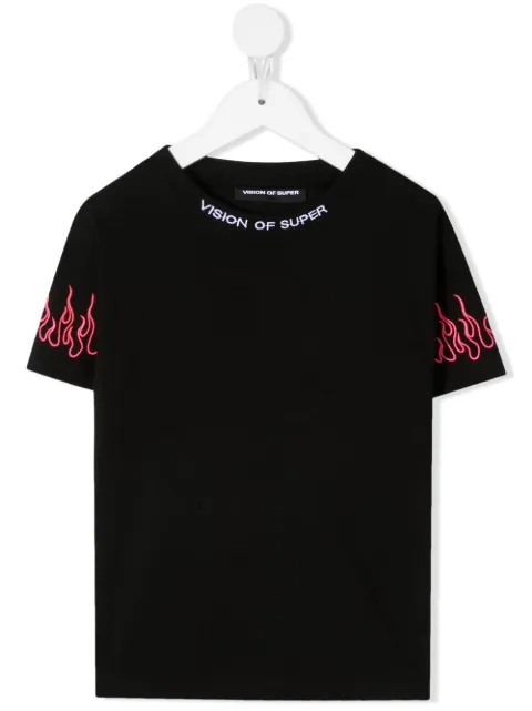 Vision Of Super Kids playera con motivo de llamas