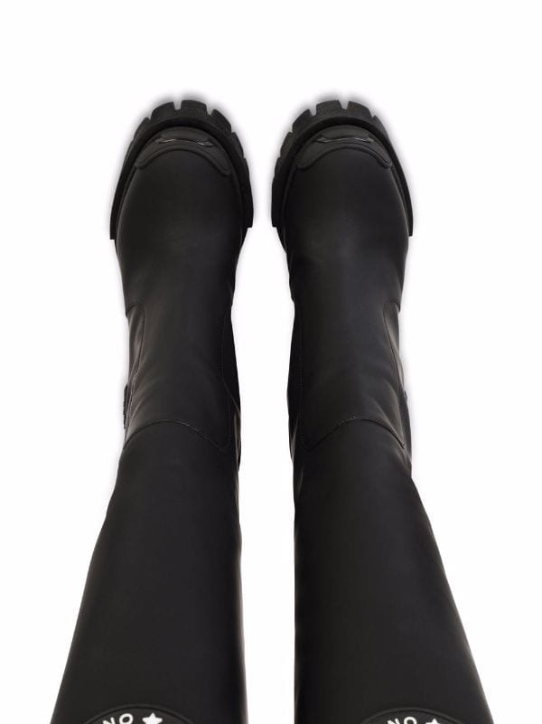 Shop Dolce & Gabbana chunky knee-length boots with Express Delivery -  FARFETCH