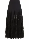 Dolce & Gabbana chantilly-lace midi skirt - Black
