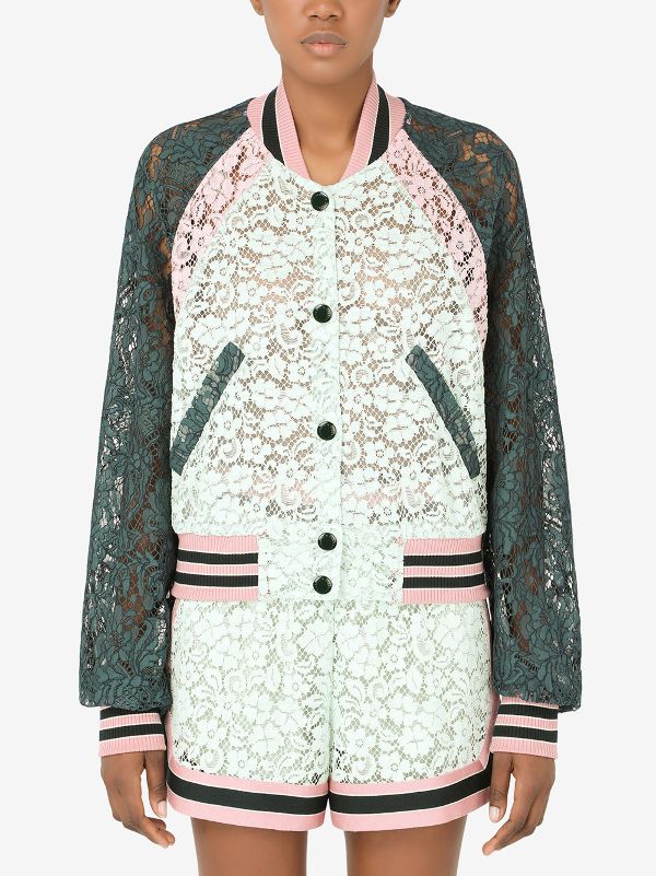 floral pastel bomber jacket