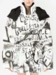Dolce & Gabbana slogan-print hooded coat