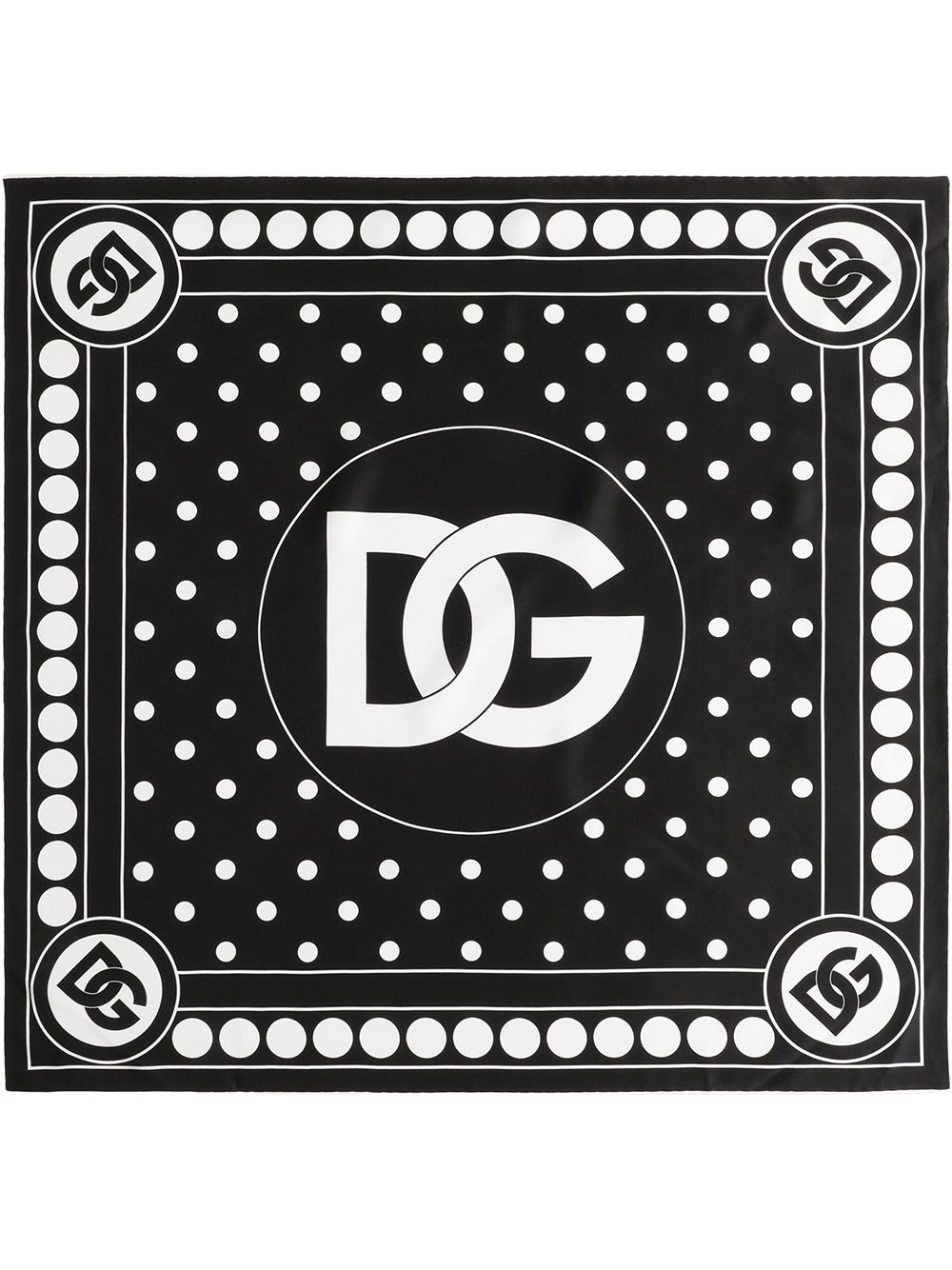 фото Dolce & gabbana платок в горох с логотипом