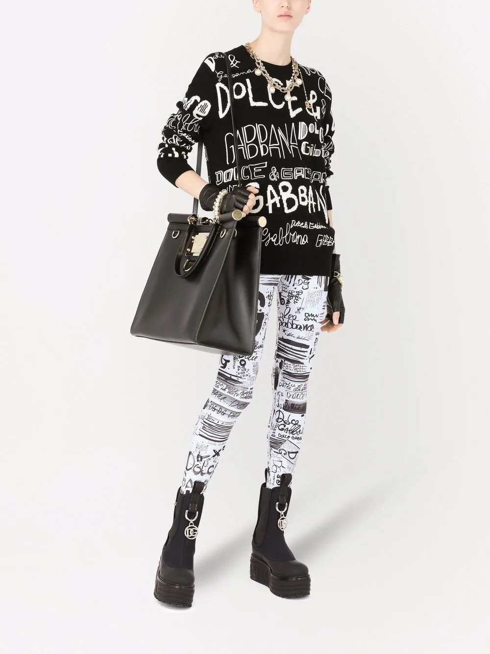 Dolce & Gabbana Trui van scheerwol - Zwart