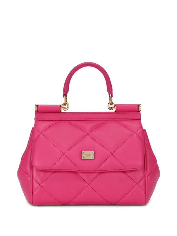 dolce and gabbana pink sicily bolsa