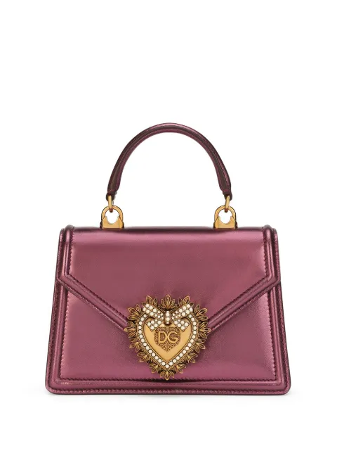 Dolce & Gabbana Bolsa transversal Devotion metálica