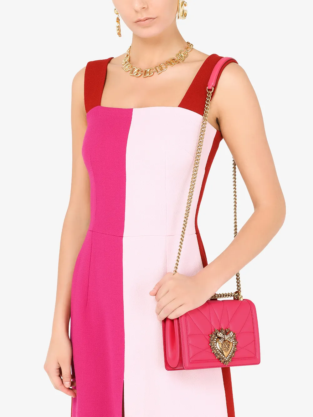 фото Dolce & gabbana сумка на плечо devotion среднего размера