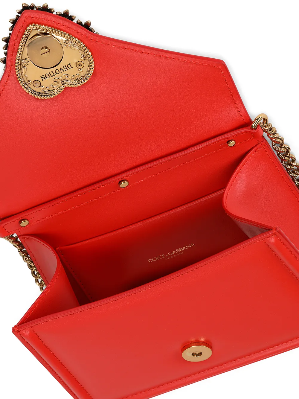 фото Dolce & gabbana мини-сумка devotion с верхней ручкой