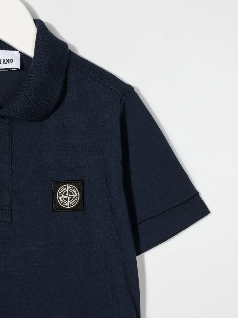 фото Stone island junior рубашка поло с нашивкой-логотипом