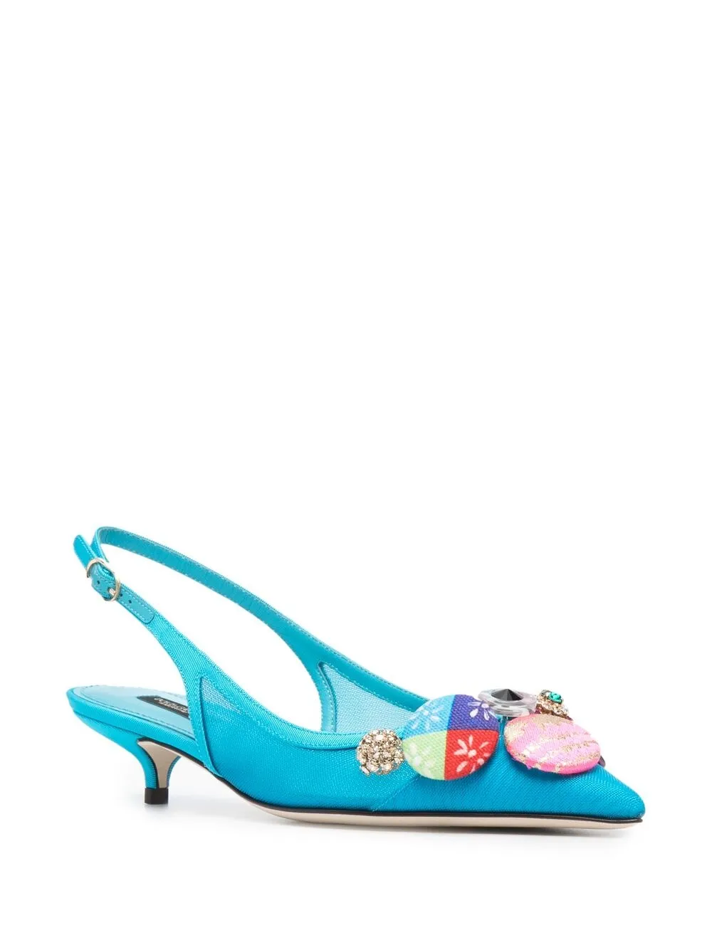 фото Dolce & gabbana декорированные туфли с ремешком на пятке