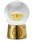 Versace Golden Medusa glass snow globe - White