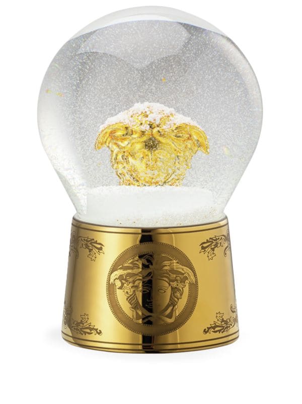 Versace Golden Medusa Glass Snow Globe - Farfetch