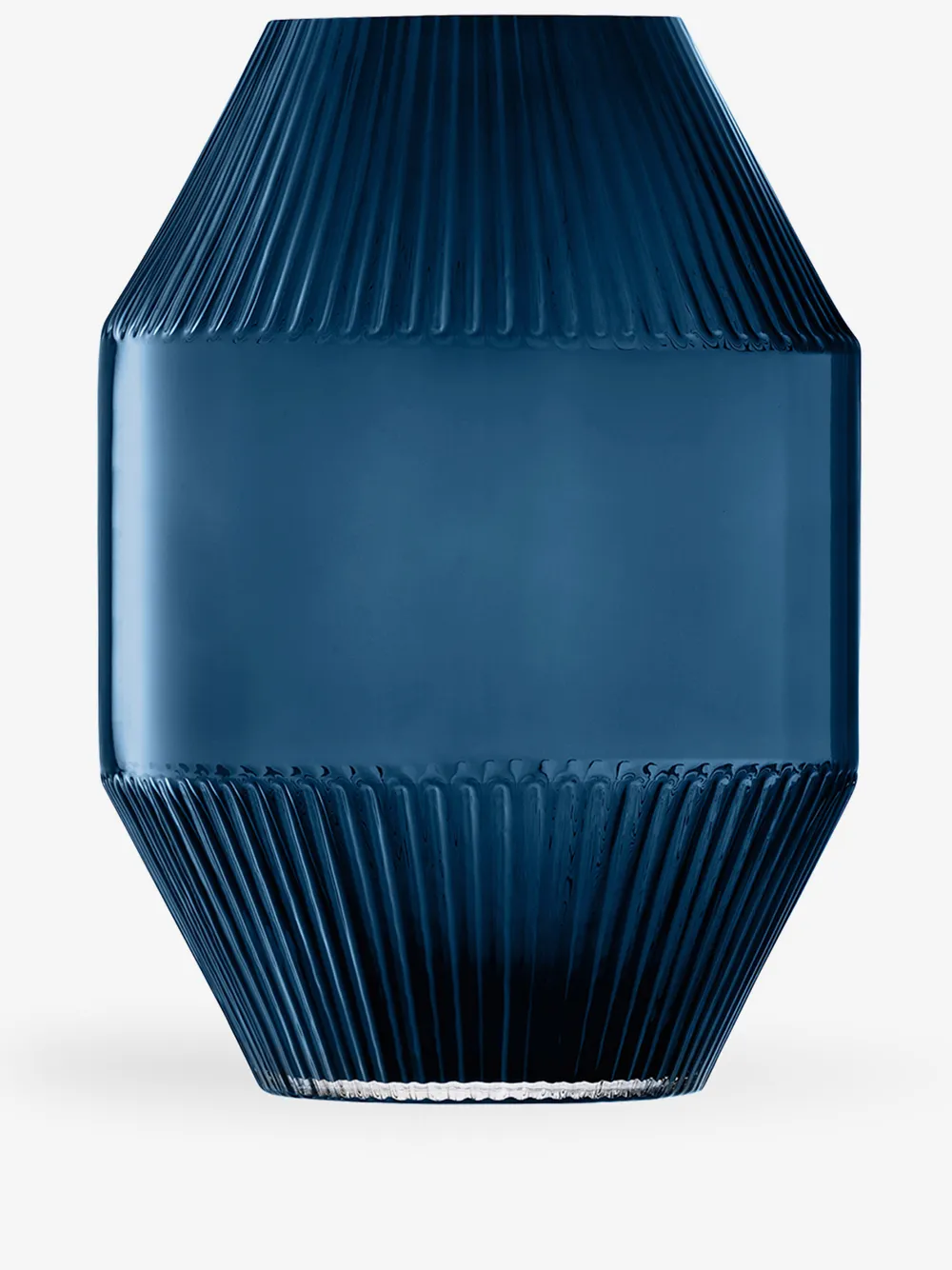 LSA International Rotunda glass vase | Blue | Image 1