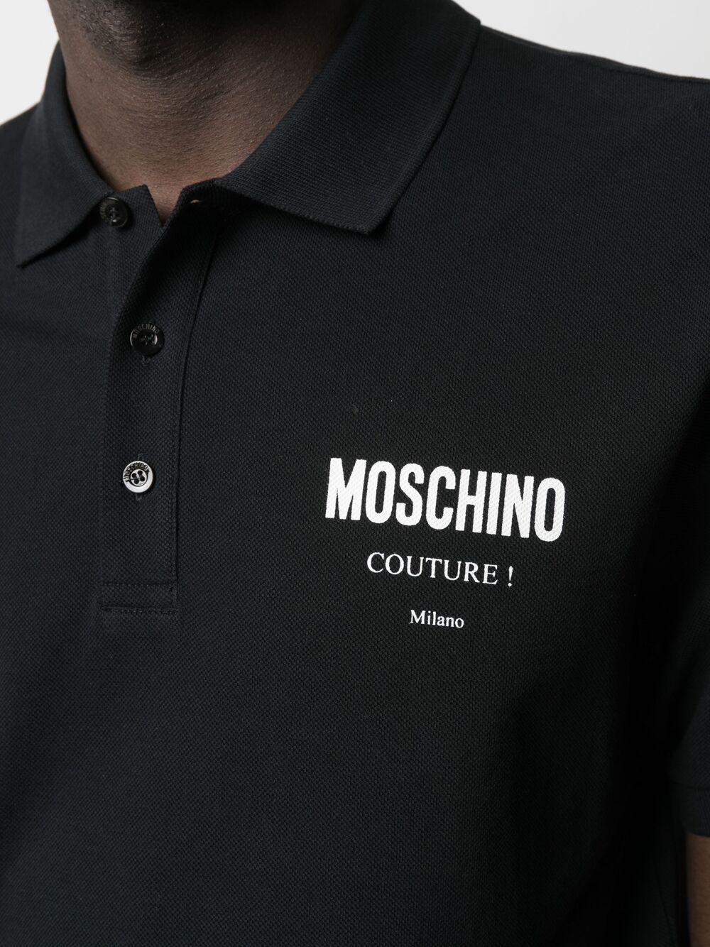 фото Moschino рубашка поло с логотипом