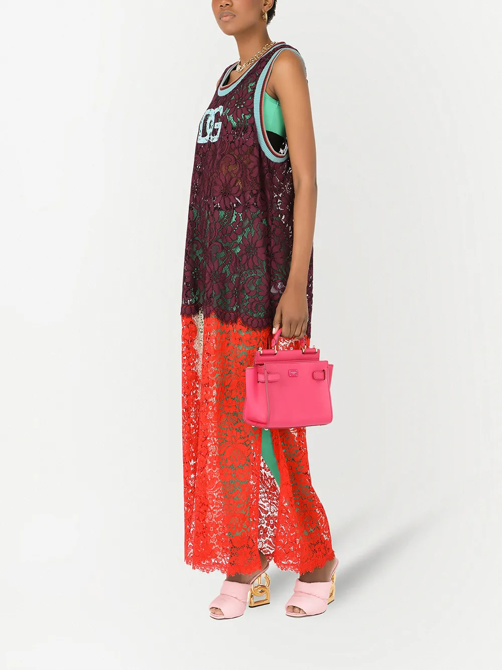 Dolce & Gabbana Shopper met logopatch - Roze