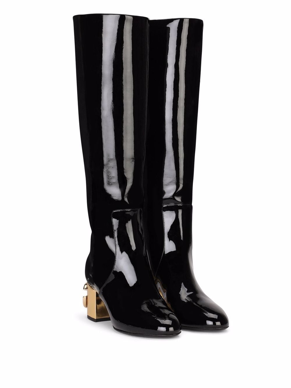 Dg-heel Knee-length Boots In Black