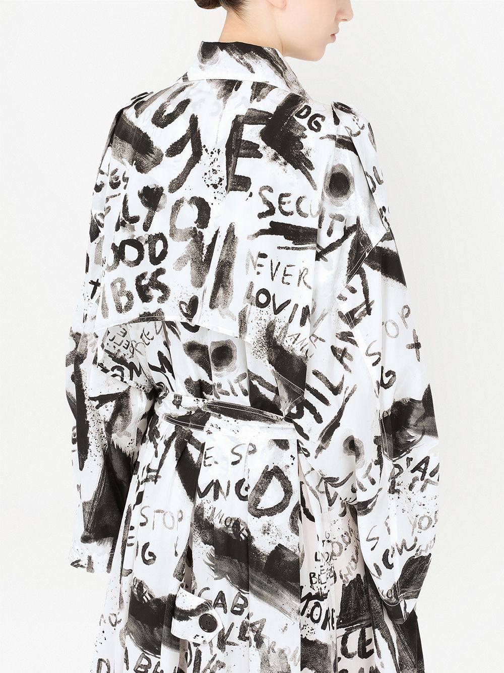 Gucci graphic-print Trench Coat - Farfetch