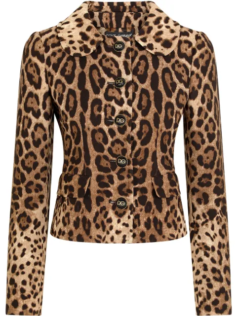 Dolce & Gabbana Dolce leopard-print wool jacket