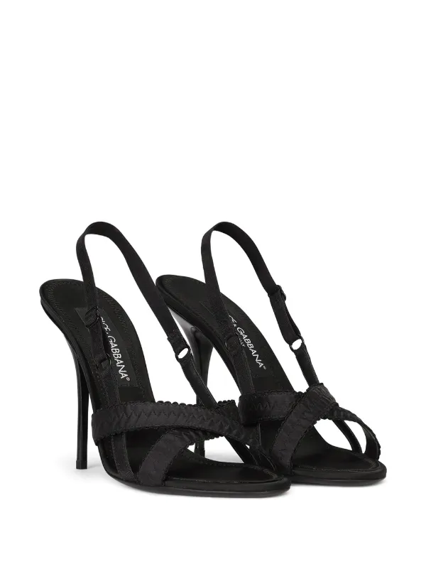 【Dolce & Gabbana 】クロスストラップ サンダル Dolce & Gabbana ドルチェ＆ガッバーナ クロスストラップ