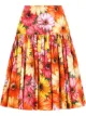 Image 1 of Dolce & Gabbana floral-print pleated skirt