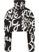 Image 1 of Dolce & Gabbana cursive-print cropped coat