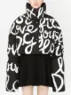 Dolce & Gabbana cursive-print cropped coat