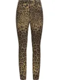 Dolce & Gabbana leopard-print skinny jeans - Neutrals