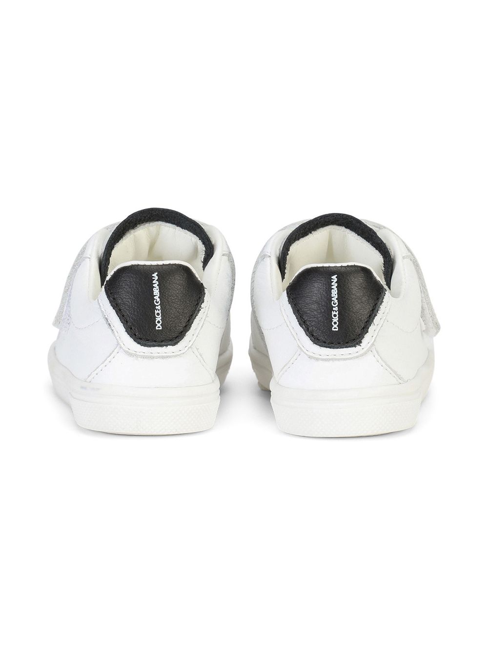 Shop Dolce & Gabbana Logo-strap Low-top Sneakers In White